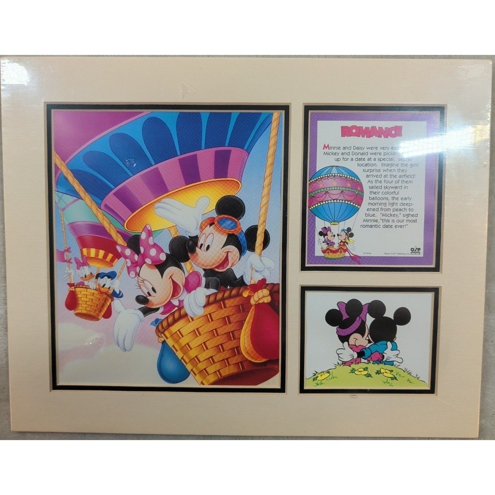 Disney Mickey Minnie Romance Special Collectors Edition Print COA 11x14 OSP Art